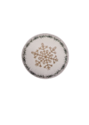 Edessa kerámia desszertes tányér Ø20cm karácsonyi hópihe SR138-823