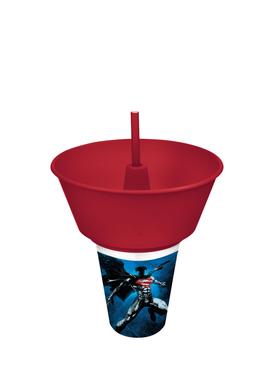 Tuffex Superman üdítő+snack tartó TP564-51 ÚJ