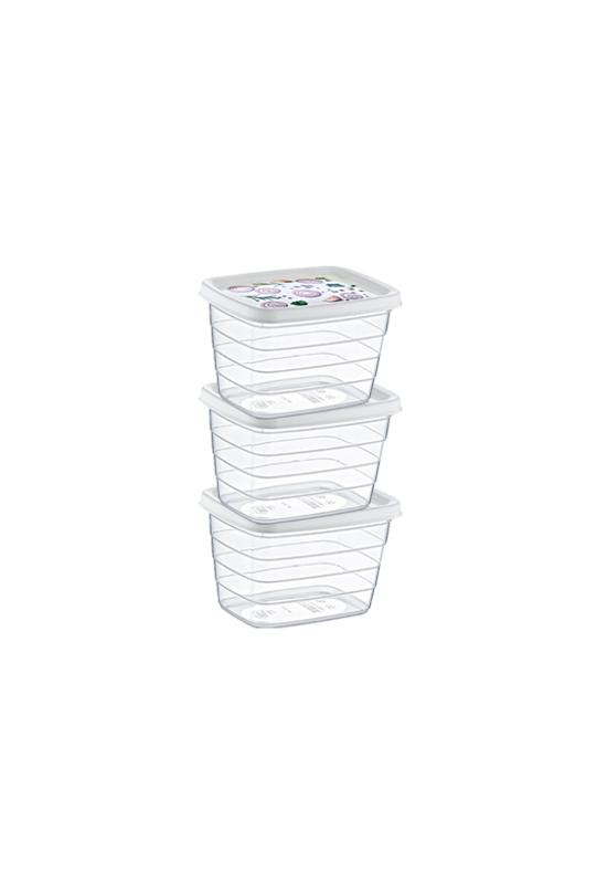 Hobby trend tároló doboz mély mintás szett 3x0,625l 020897