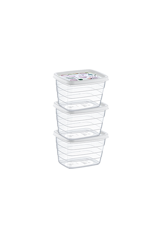 Hobby trend tároló doboz mély mintás szett 3x1,15l 020898 ÚJ