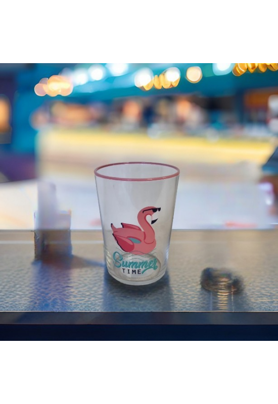 Rakle pohár vizes flamingo 510ml SMR250-2 ÚJ